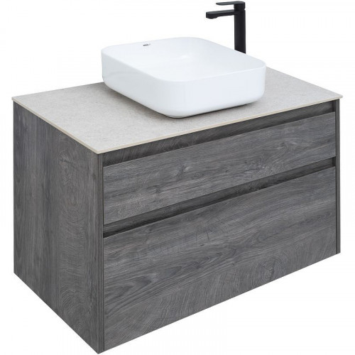 Тумба под раковину Aquanet Nova Lite 90 242267 подвесная Дуб рошелье МДФ / ЛДСП