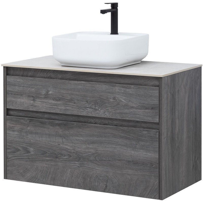 Тумба под раковину Aquanet Nova Lite 90 242267 подвесная Дуб рошелье МДФ / ЛДСП