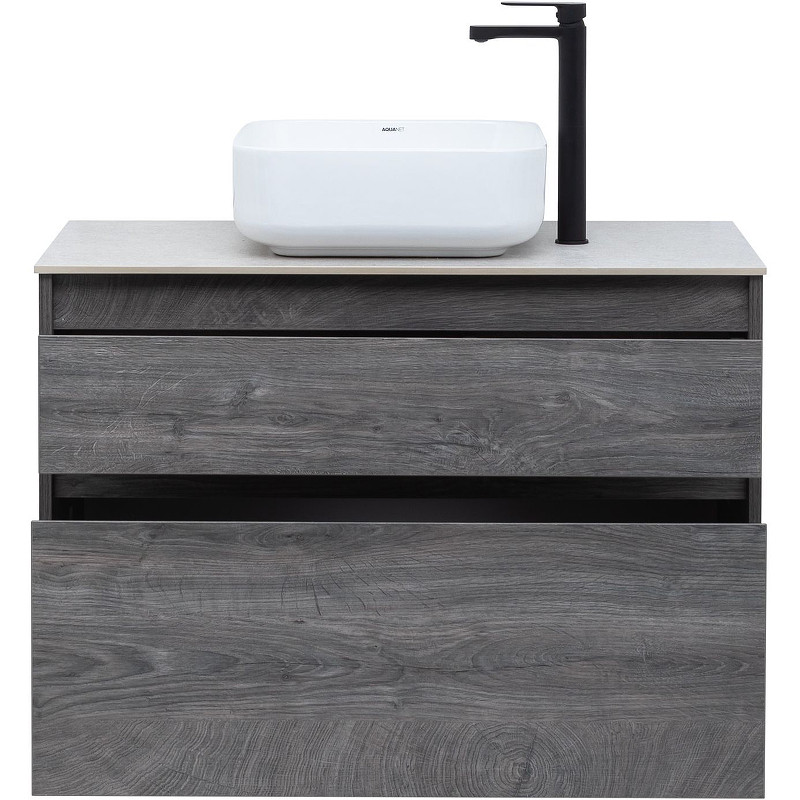 Тумба под раковину Aquanet Nova Lite 90 242267 подвесная Дуб рошелье МДФ / ЛДСП