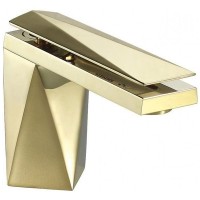 Смеситель для раковины Bravat Diamond F118102G-1-ENG Золото латунь