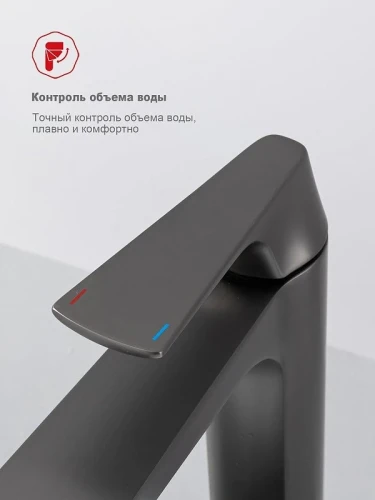 Смеситель для раковины Raglo R07.15.09 цвет Графит