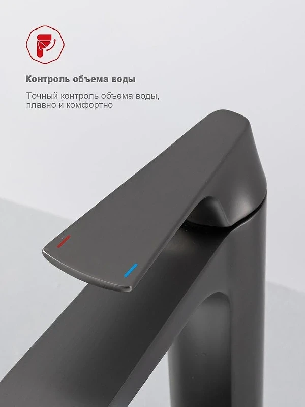 Смеситель для раковины Raglo R07.15.09 цвет Графит
