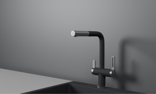 Смеситель для кухни Granula 8170 цвет Графит