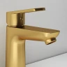 Смеситель для раковины Abelsberg Lineara UNF23508BG цвет Королевское золото