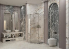 Душевой уголок Ambassador Ritz 90х90 112011102 профиль Хром стекло прозрачное