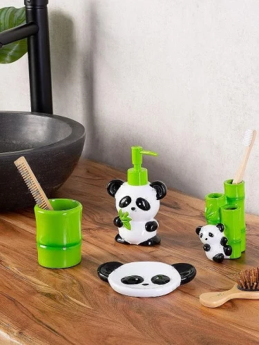 Стакан для зубных щеток Ridder Panda 2168100 Зеленый