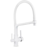Смеситель для кухни Viko V-5604 Белый матовый латунь