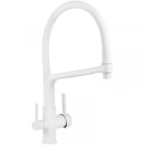 Смеситель для кухни Viko V-5604 Белый матовый латунь