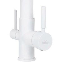 Смеситель для кухни Viko V-5604 Белый матовый латунь