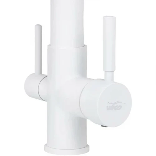 Смеситель для кухни Viko V-5604 Белый матовый латунь