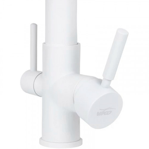 Смеситель для кухни Viko V-5604 Белый матовый латунь