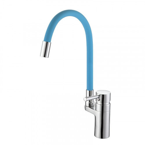 Смеситель для кухни D-Lin D157315-6 цвет  Хром  Синий