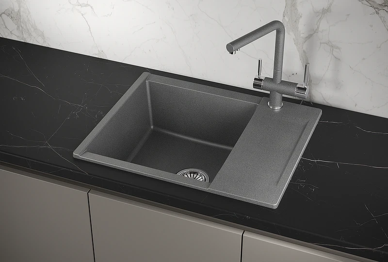 Кухонная мойка Granula Estetica 62 6202 цвет Графит