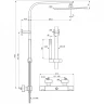 Душевая система Ideal Standard Ceratherm C100 A7542AA с термостатом цвет Хром
