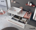 Смеситель для раковины Creavit Sharp SR6500C Розовое золото