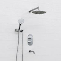 Душевая система WasserKRAFT Berkel A174819 Thermo с термостатом Хром латунь встраиваемый