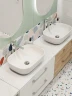 Столешница под раковину Cersanit Stone 80 63854 Светло-серая сатиновая искусственный камень (литьевой мрамор)