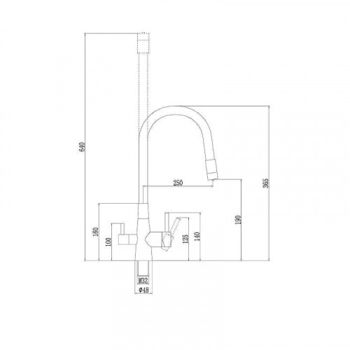 Смеситель для кухни Fmark FS1062-A12 цвет Хром Бежевый