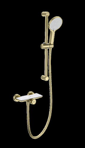 Смеситель для душа Wonzon & Woghand WW-B2052-A-BG с термостатом цвет Брашированное золото