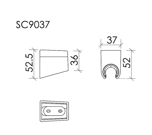 Держатель ручного душа Sancos SC9037CH цвет Хром