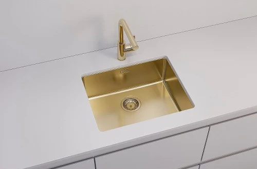 Кухонная мойка Alveus Kombino 50 Monarch Gold SAT-90 540x440x195 U 1120361 Золото нержавеющая сталь встраиваемый