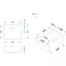 Кухонная мойка Alveus Kombino 50 Monarch Gold SAT-90 540x440x195 U 1120361 Золото нержавеющая сталь встраиваемый