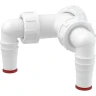 Колено для сифона Alcaplast P148Z с двумя штуцерами Белое