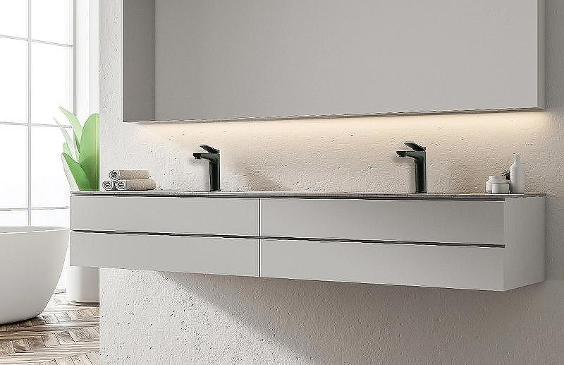 Смеситель для раковины Lemark Bronx LM3737BL Черный