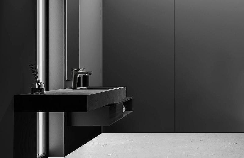 Смеситель для раковины Lemark Bronx LM3737BL Черный