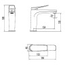 Смеситель для раковины Lemark Bronx LM3737BL Черный