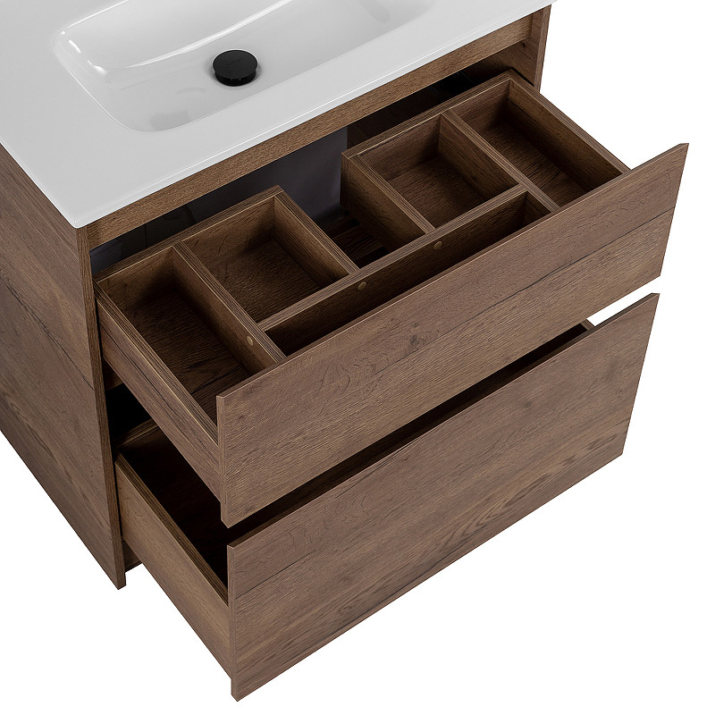 Тумба под раковину BelBagno Kraft 80 KRAFT-800-2C-PIA-RT Rovere Tabacco МДФ / ЛДСП