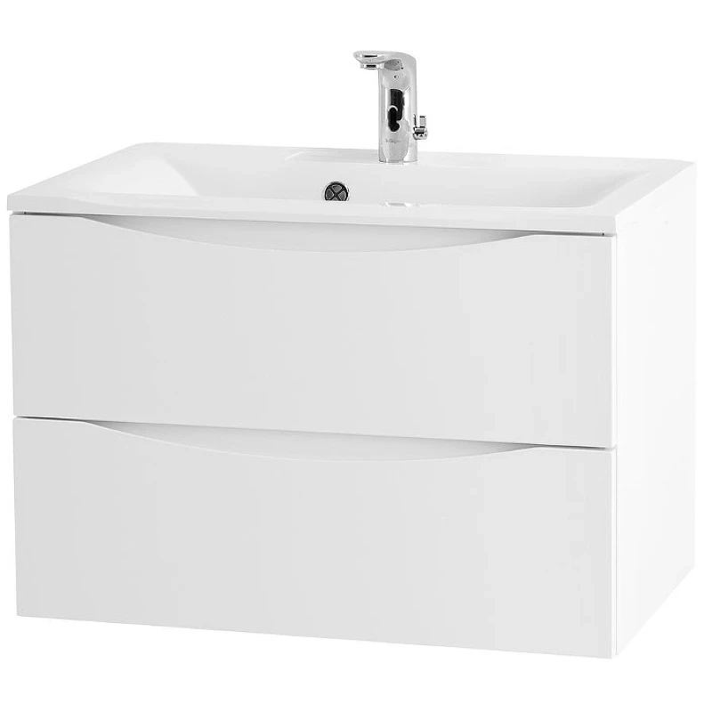 Тумба под раковину BelBagno Marino 65 MARINO-650-2C-SO-BL-P подвесная Bianco Lucido МДФ / ЛДСП