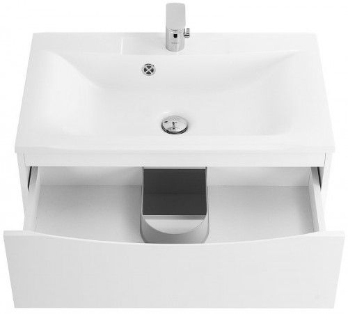 Тумба под раковину BelBagno Marino 65 MARINO-650-2C-SO-BL-P подвесная Bianco Lucido МДФ / ЛДСП