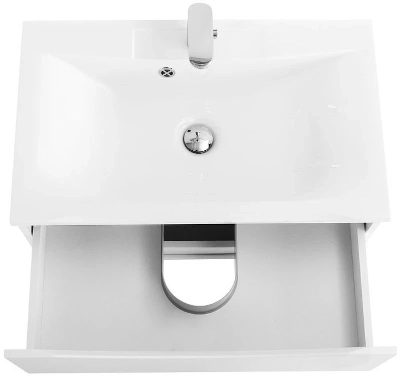 Тумба под раковину BelBagno Marino 65 MARINO-650-2C-SO-BL-P подвесная Bianco Lucido МДФ / ЛДСП