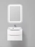 Тумба под раковину BelBagno Marino 65 MARINO-650-2C-SO-BL-P подвесная Bianco Lucido МДФ / ЛДСП