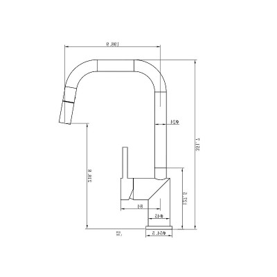 Смеситель для кухни Wonzon &amp; Woghand WW-6018-MW цвет Белый матовый