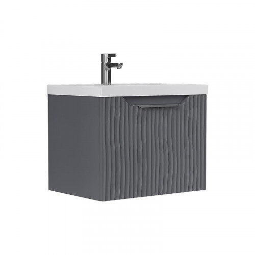 Тумба под раковину Equil Mirage 60 tpMIRAGE60.1Y-07 подвесная цвет Графит софт