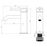 Смеситель для раковины Wonzon & Woghand Stick WW-88139017-MB цвет Черный матовый