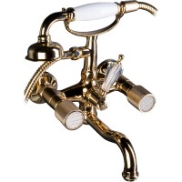 Смеситель для ванны Boheme Royal Cristal 293-Royal Золото латунь на стену