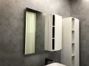 Зеркало со шкафом Comforty Милан 90 00004137130 Белый глянец МДФ / ЛДСП, стекло