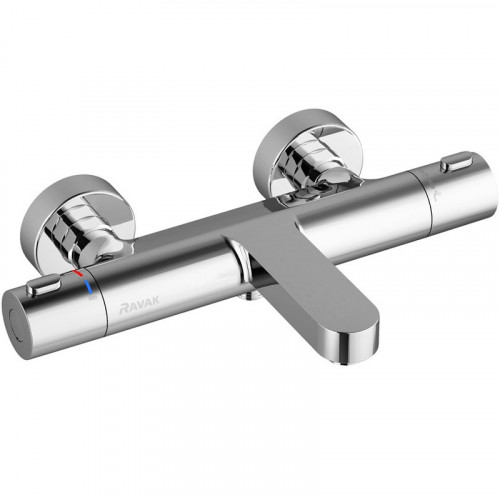 Смеситель для ванны Ravak Termo 300 TE 023.00/150 X070097 с термостатом Хром латунь на стену