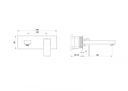 Смеситель для раковины Wonzon & Woghand Cube WW-88869016-CR цвет Хром
