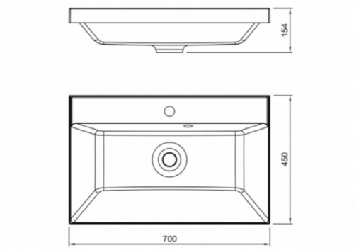 Раковина Florentina Астория 70 10.170.00700.307 цвет Серый шелк