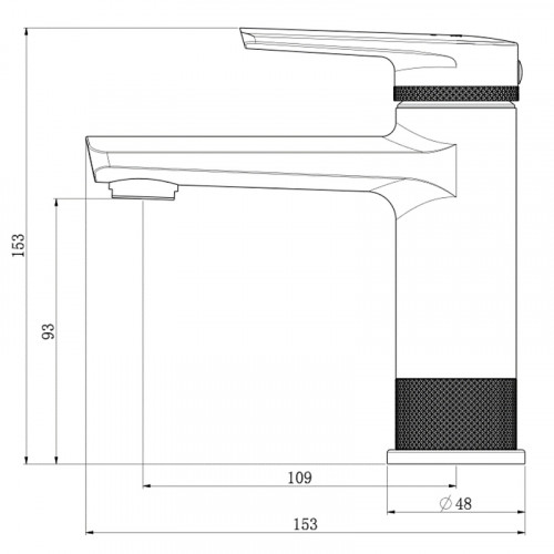 Смеситель для раковины Royce Queen RCM-120101CR Хром латунь