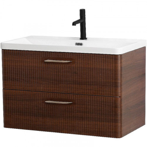 Тумба под раковину BelBagno Due 80 DUE-800-2C-SO-NOCE-P подвесная Noce