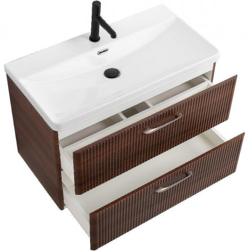 Тумба под раковину BelBagno Due 80 DUE-800-2C-SO-NOCE-P подвесная Noce