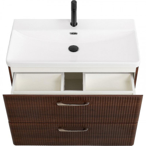 Тумба под раковину BelBagno Due 80 DUE-800-2C-SO-NOCE-P подвесная Noce