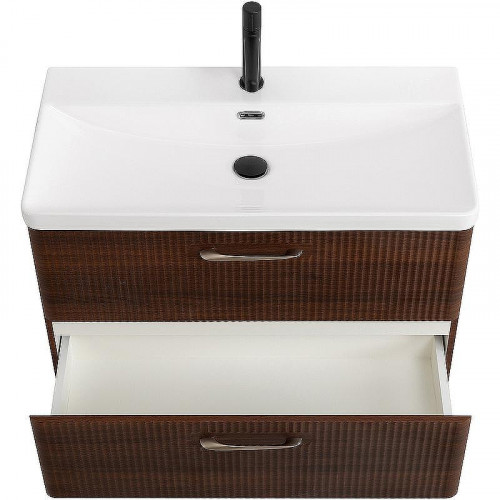 Тумба под раковину BelBagno Due 80 DUE-800-2C-SO-NOCE-P подвесная Noce