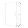 Душевая стенка Black&White Stellar Wind SX720 90 720900 профиль Хром стекло прозрачное