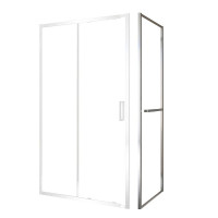 Душевая стенка Black&White Stellar Wind SX720 90 720900 профиль Хром стекло прозрачное